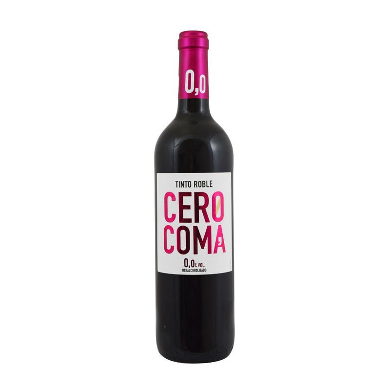WINO BEZALKOHOLOWE HISZPAŃSKIE CERO COMA TINTO ROBLE CZERWONE 0% 0,75L