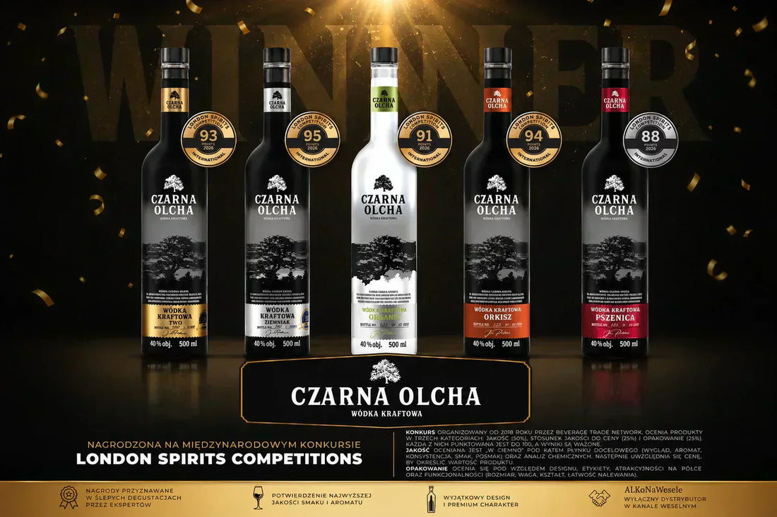 Wódka Czarna Olcha - 5 Medali na London Spirits Competition 2026