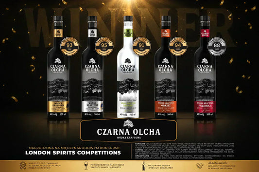 Wódka Czarna Olcha - 5 Medali na London Spirits Competition 2026