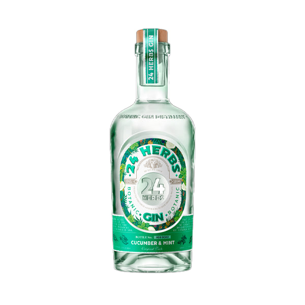 GIN 24HERBS OGÓREK-MIĘTA 40% 0,7L