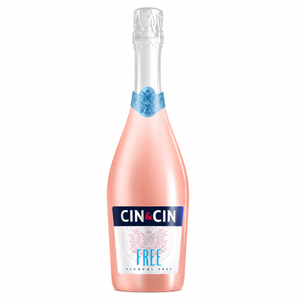 WINO BEZALKOHOLOWE CIN & CIN FREE ROSÉ 0% PÓŁSŁODKIE 0,75L