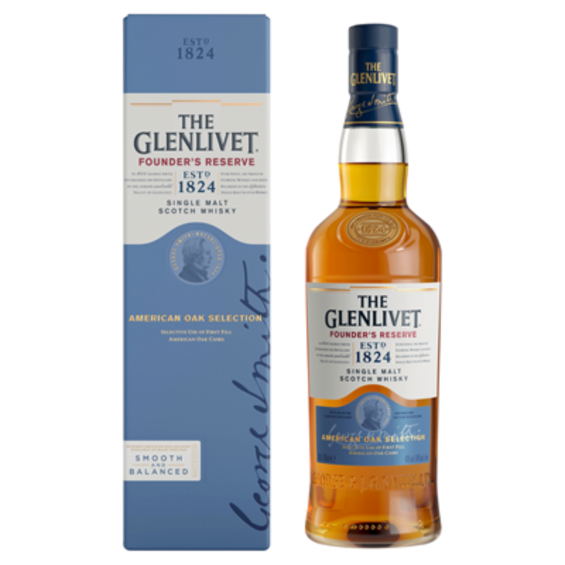 WHISKY THE GLENLIVET FOUNDER'S RESERVE SINGLE MALT 40% 0,7L