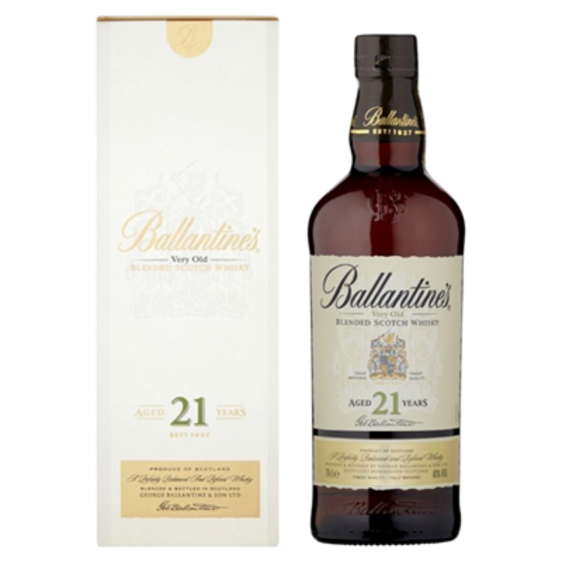 SZKOCKA WHISKY BALLANTINE'S TYPU BLENDED 21-LETNIA 40% 0,7L