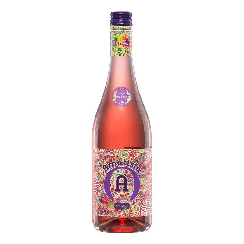 WINO HISZPAŃSKIE AMATISTA ROSADO RÓŻOWE SŁODKIE FRIZZANTE MUSUJĄCE 5% 0,75L