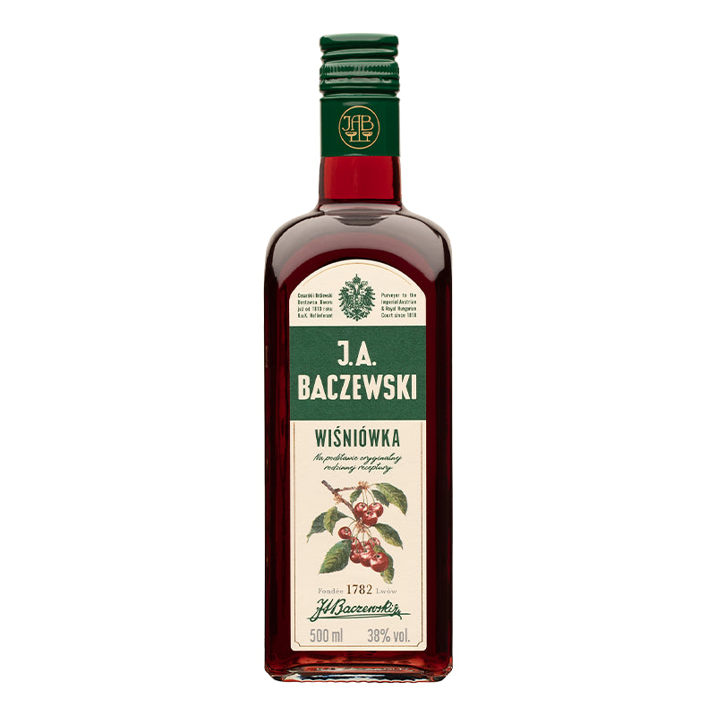 WÓDKA J.A. BACZEWSKI WIŚNIÓWKA 38% 0,5L