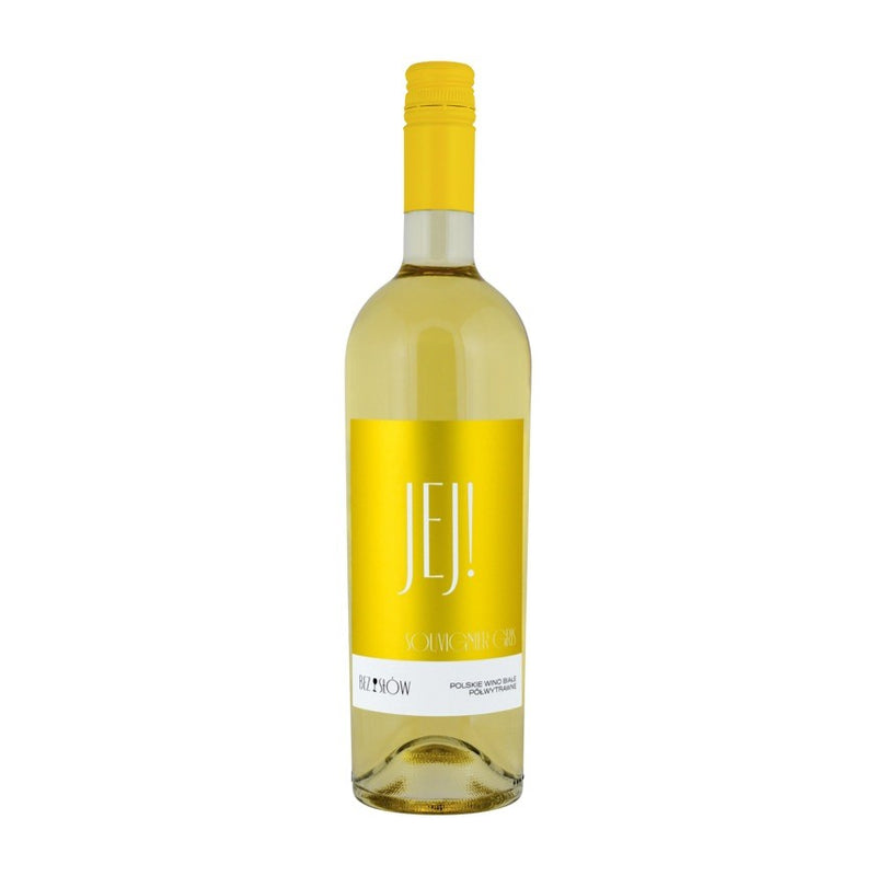 WINO POLSKIE BEZ SŁÓW JEJ! BIAŁE PÓŁWYTRAWNE SOUVIGNIER GRIS 12% 0,75L