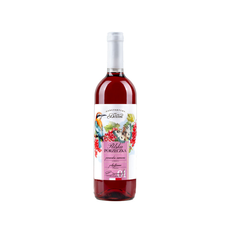 WINO OWOCOWE DIWINE Z CZERWONEJ PORZECZKI CZERWONE PÓŁWYTRAWNE 0,75L
