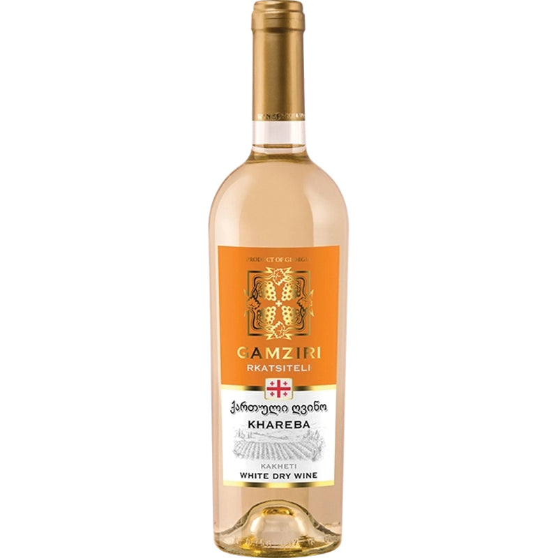 WINO GRUZIŃSKIE GAMZIRI RKATSITELI BIAŁE WYTRAWNE 12,5% 0,75L