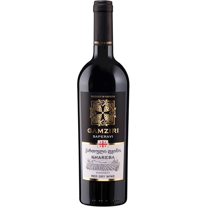 WINO GRUZIŃSKIE GAMZIRI SAPERAVI CZERWONE WYTRAWNE 13% 0,75L