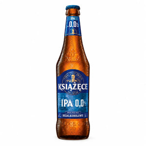 PIWO BEZALKOHOLOWE PIWO KSIĄŻĘCE IPA 0% 0,5L BUTELKA