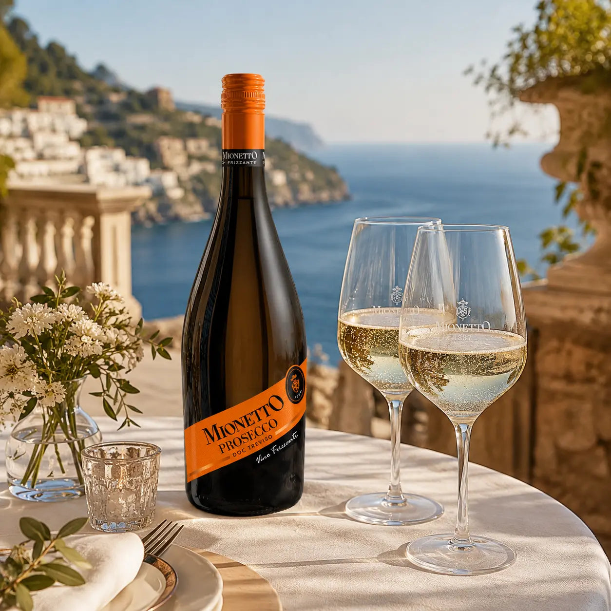 WINO MIONETTO PROSECCO FRIZZANTE BIAŁE WYTRAWNE 11% 0,75L