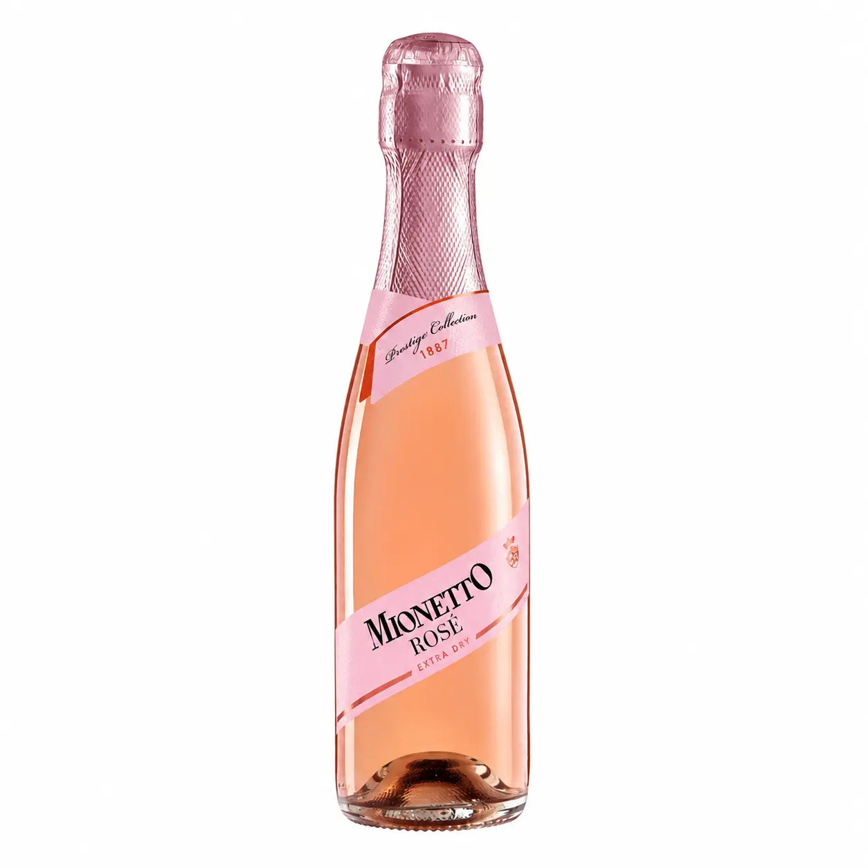 WINO MUSUJĄCE MIONETTO PROSECCO ROSE RÓŻOWE WYTRAWNE 11% 0,2L