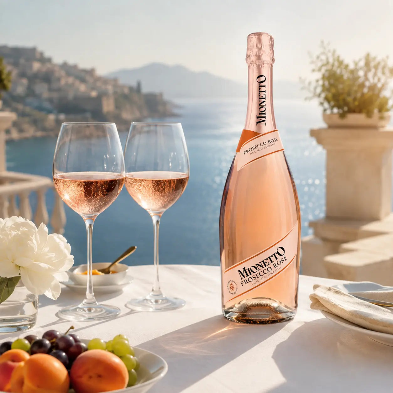 WINO MUSUJĄCE MIONETTO PROSECCO ROSE RÓŻOWE WYTRAWNE 11% 0,75L
