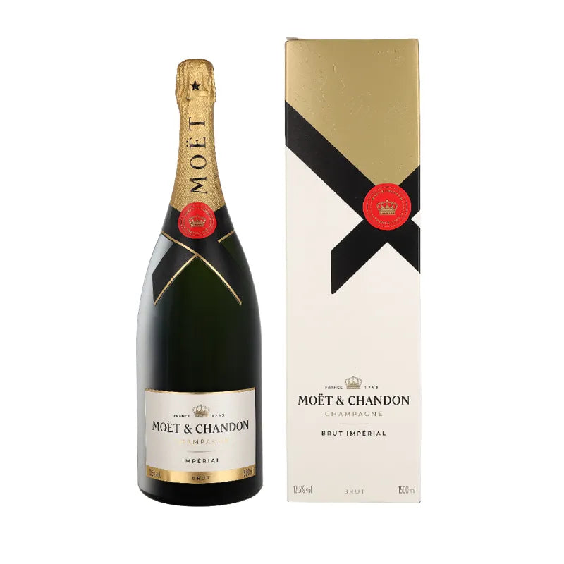 SZAMPAN MOET & CHANDON IMPERIAL BRUT WYTRAWNY 12,5% 1,5L W KARTONIKU