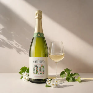 WINO MUSUJĄCE BEZALKOHOLOWE HISZPAŃSKIE NATUREO SPARKLING SEMI SECO PÓŁWYTRAWNE 0% 0,75L