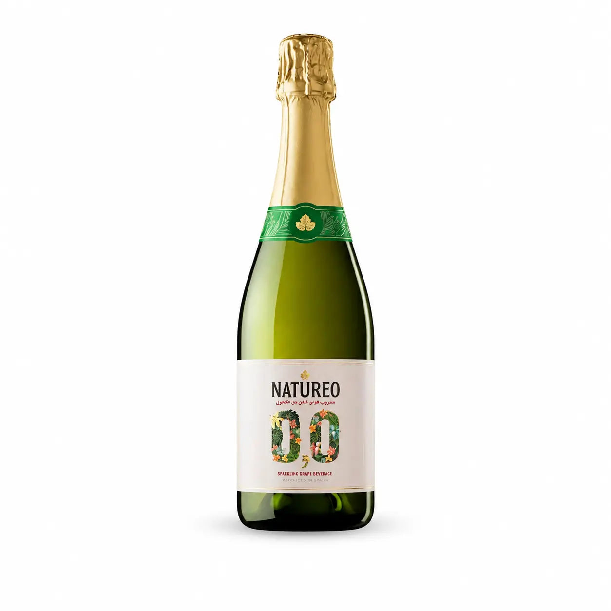 WINO MUSUJĄCE BEZALKOHOLOWE HISZPAŃSKIE NATUREO SPARKLING SEMI SECO PÓŁWYTRAWNE 0% 0,75L