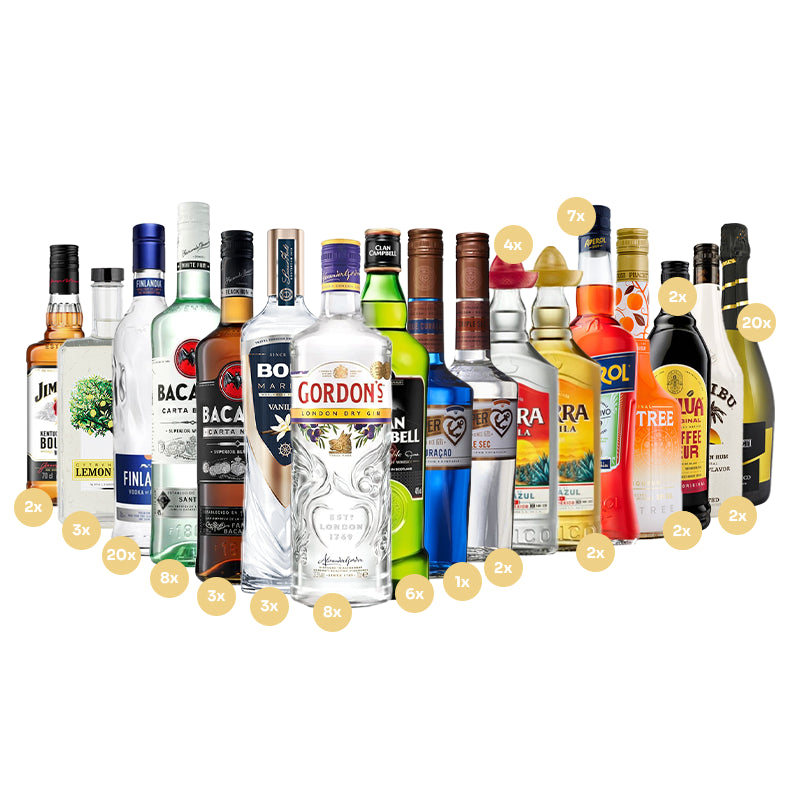 PAKIET DLA TWOICH BARMANÓW - NA 200-250 OSÓB / SAM ALKOHOL