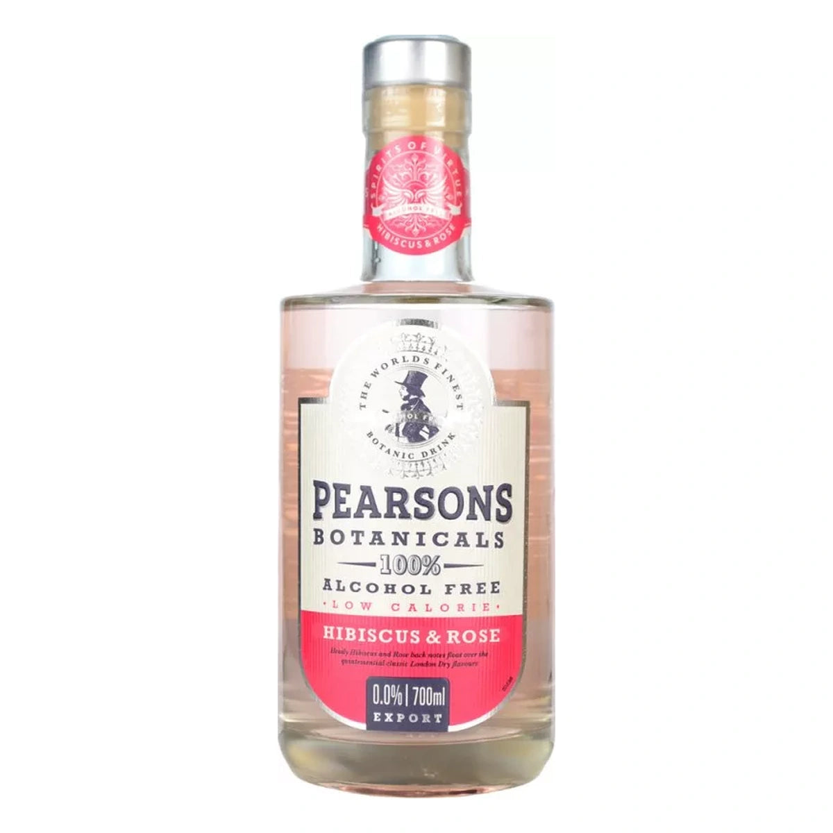GIN BEZALKOHOLOWY PEARSONS BOTANICALS HIBISCUS & ROSE 0% 0,7L