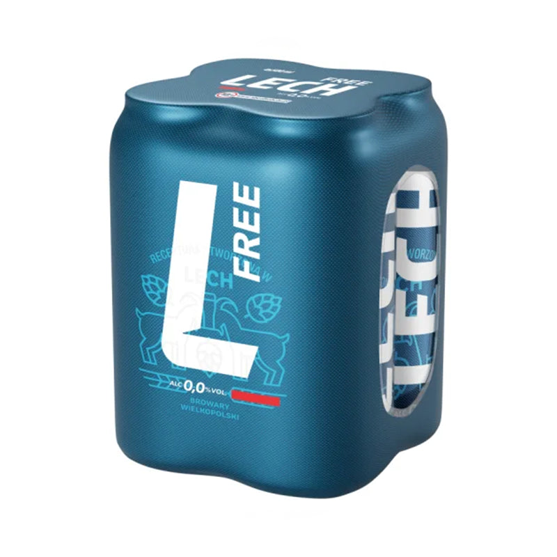 PIWO BEZALKOHOLOWE LECH FREE 0,5L CZTEROPAK