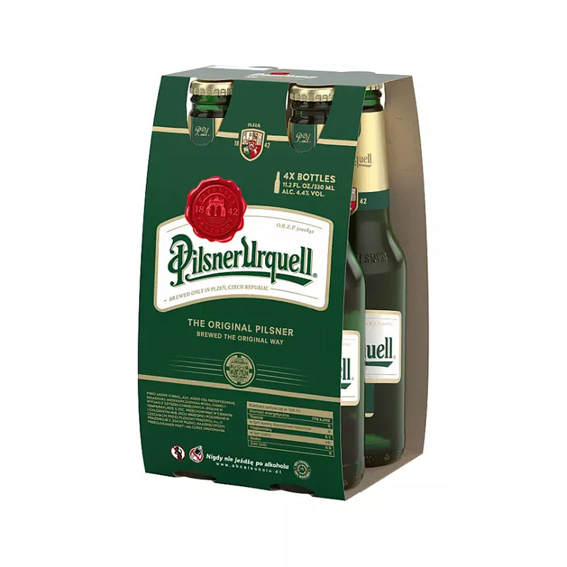 PIWO PILSNER URQUELL 4,4% 0,33L CZTEROPAK