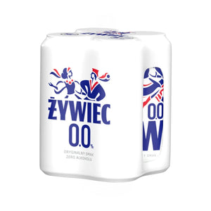 PIWO BEZALKOHOLOWE ŻYWIEC 0% 0,5L CZTEROPAK