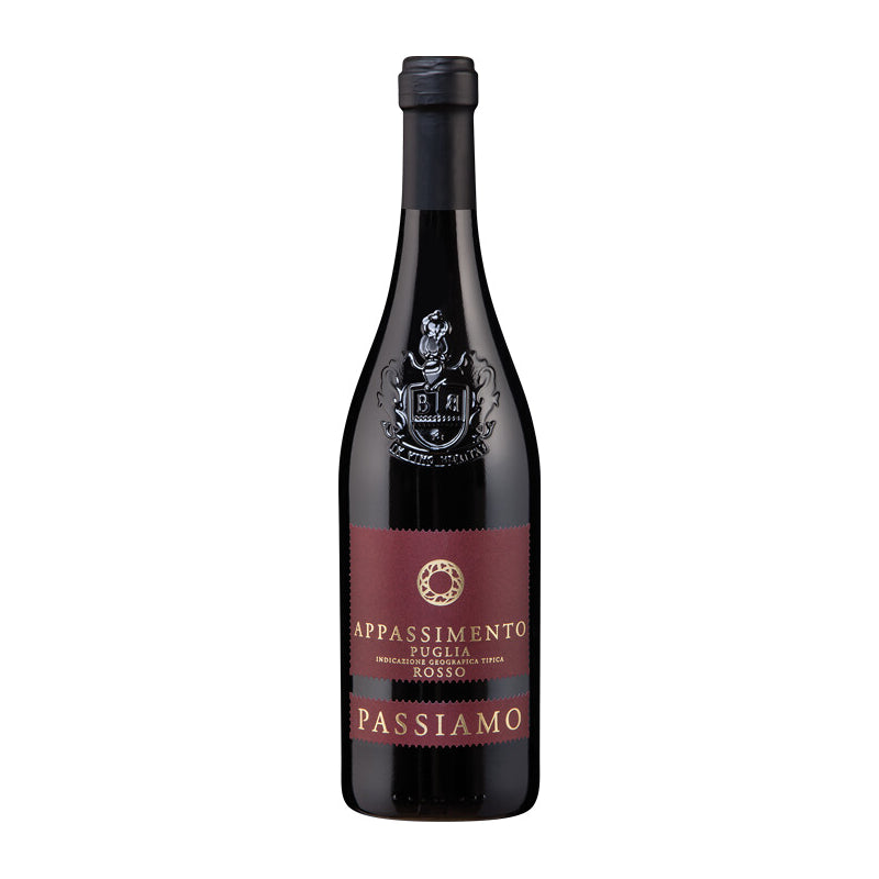 WINO WŁOSKIE PASSIAMO ROSSO IGT APPASSIMENTO PUGLIA CZERWONE PÓŁWYTRAWNE 14,5% 0,75L