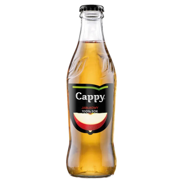 SOK CAPPY JABŁKOWY 100% 0,25L BUTELKA SZKLANA