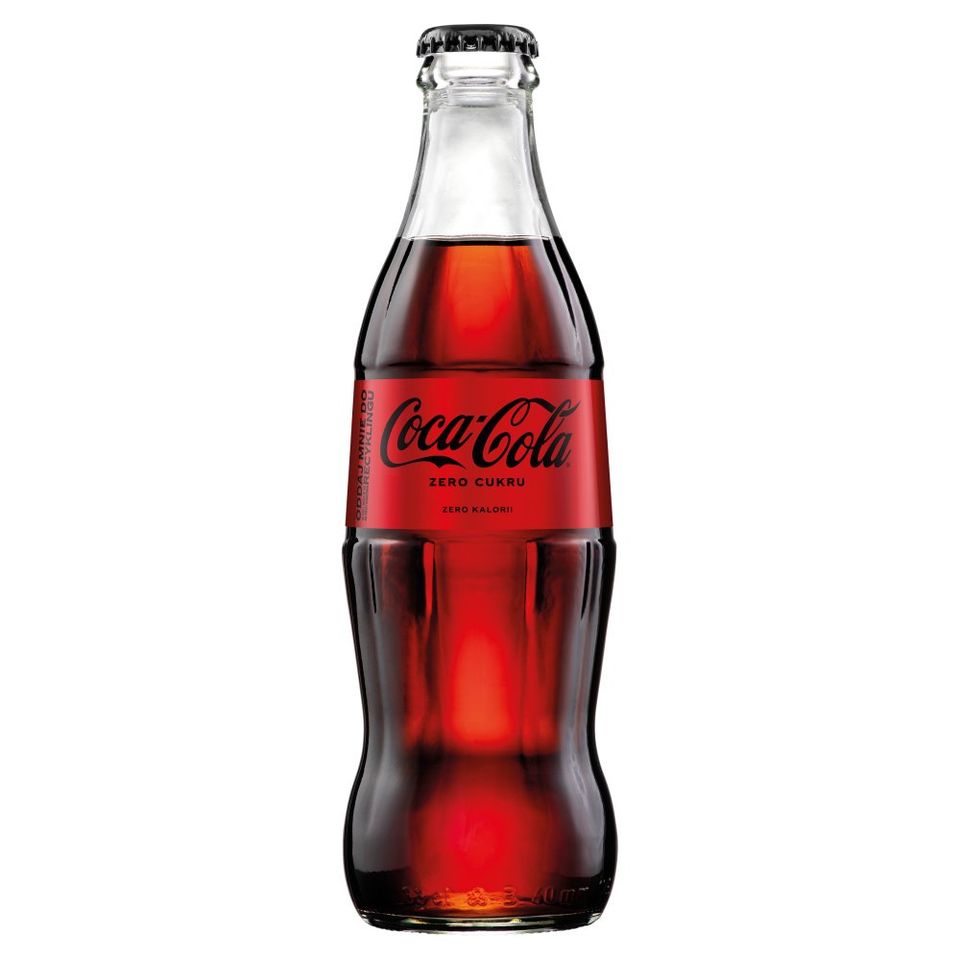 NAPÓJ COCA-COLA ZERO 0,33L BUTELKA SZKLANA