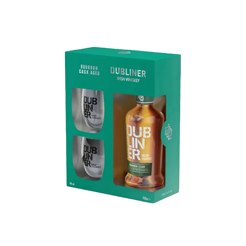 WHISKY DUBLINER IRISH WHISKEY 40% 0,7L W KARTONIKU + 2 SZKLANKI
