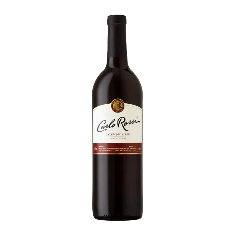 WINO AMERYKAŃSKIE CARLO ROSSI CZERWONE PÓŁWYTRAWNE 12% 0,75L