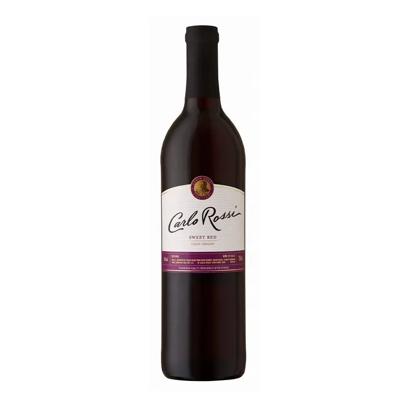 WINO AMERYKAŃSKIE CARLO ROSSI CZERWONE SŁODKIE 9% 0,75L