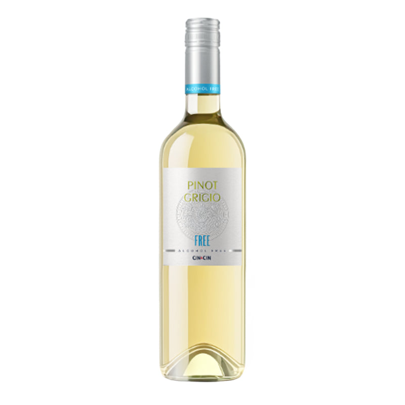 WINO BEZALKOHOLOWE WŁOSKIE CIN&CIN FREE PINOT GRIGIO 0% 0,75L