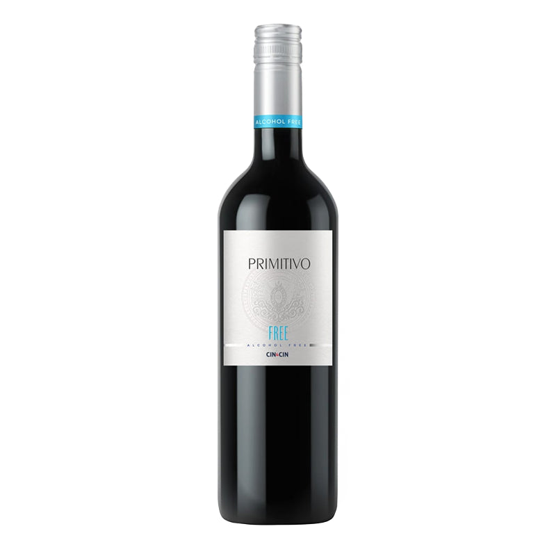 WINO BEZALKOHOLOWE WŁOSKIE CIN & CIN FREE PRIMITIVO 0% 0,75L
