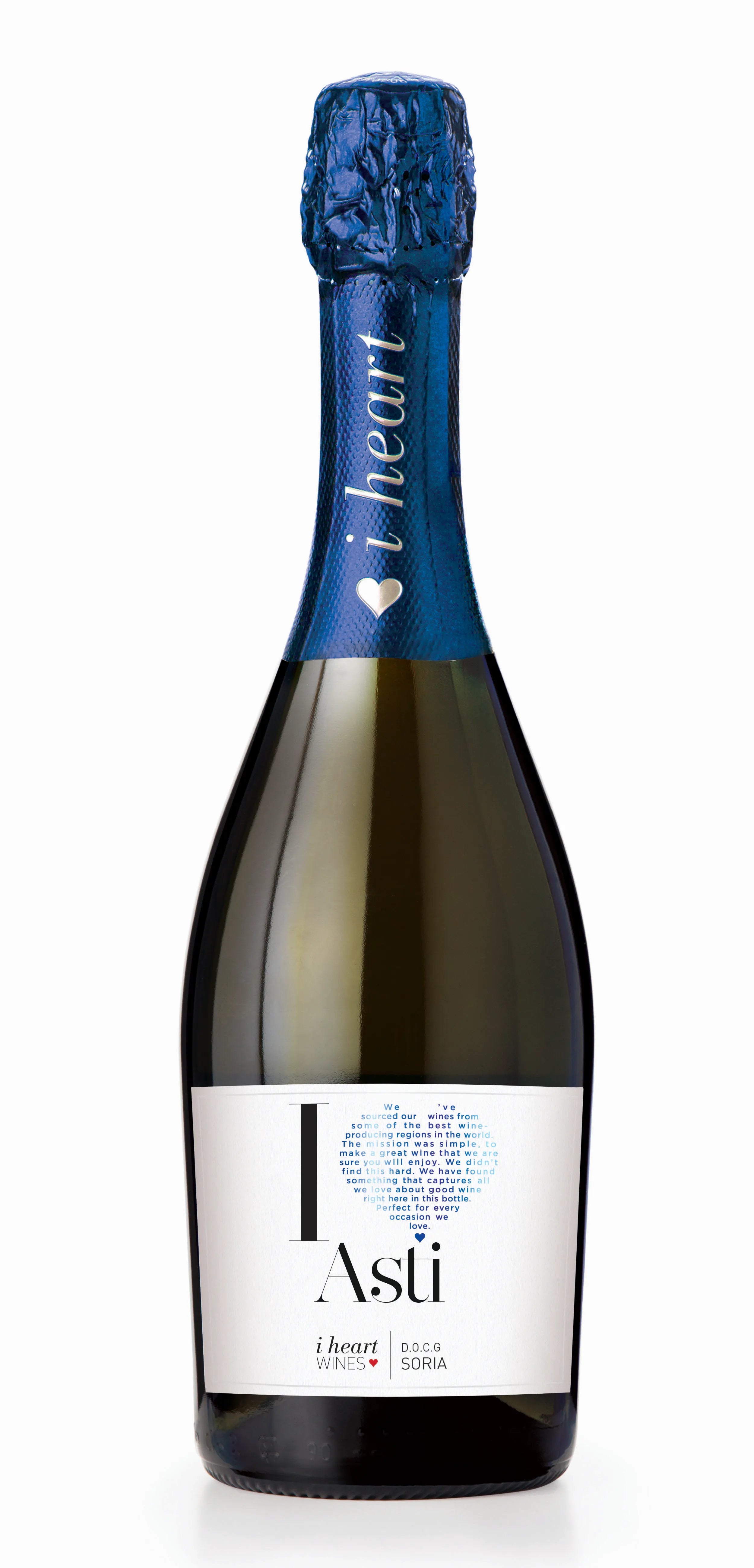 WINO MUSUJĄCE I HEART (LOVE) ASTI BIAŁE SŁODKIE 7,5% 0,75L