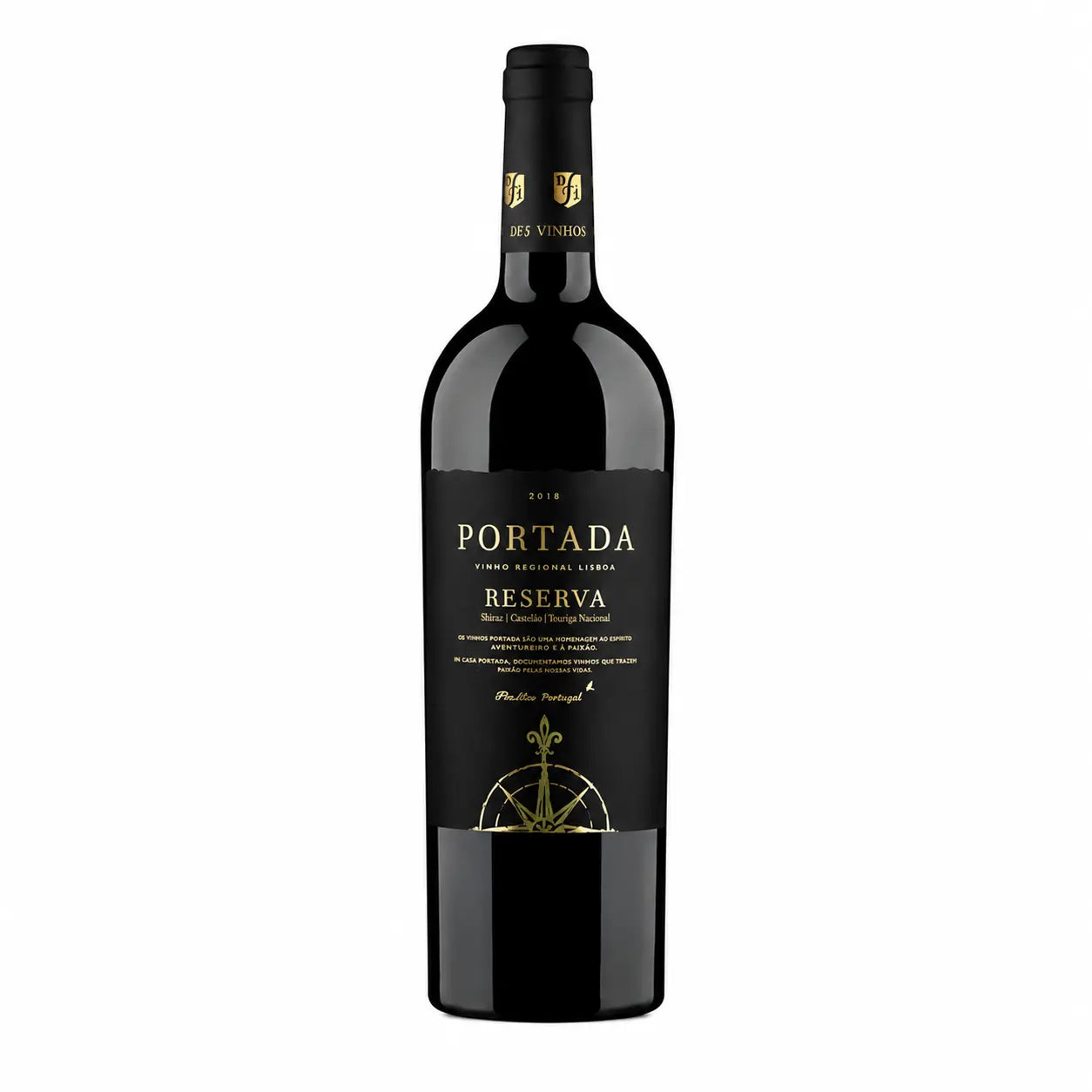 WINO PORTUGALSKIE PORTADA RESERVA LISBOA SHIRAZ CABERNET SAUVIGNON CZERWONE PÓŁWYTRAWNE 13,5% 0,75L
