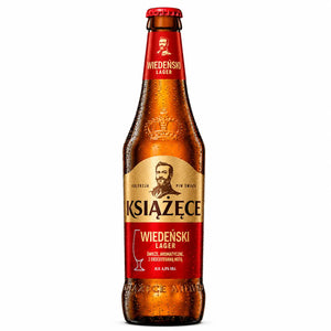 PIWO KSIĄŻĘCE WIEDEŃSKI LAGER 4,9% 0,5L BUTELKA