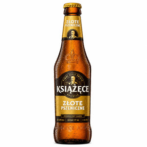 PIWO KSIĄŻĘCE ZŁOTE PSZENICZNE 4,9% 0,5L BUTELKA