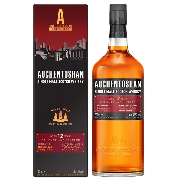 WHISKY SZKOCKA AUCHENTOSHAN 12YO 40% 0,7L W KARTONIKU