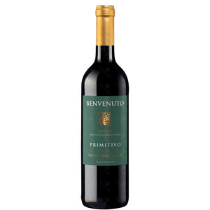 WINO WŁOSKIE BENVENUTO PRIMITIVO IGT PUGLIA CZERWONE WYTRAWNE 12,5% 0,75L