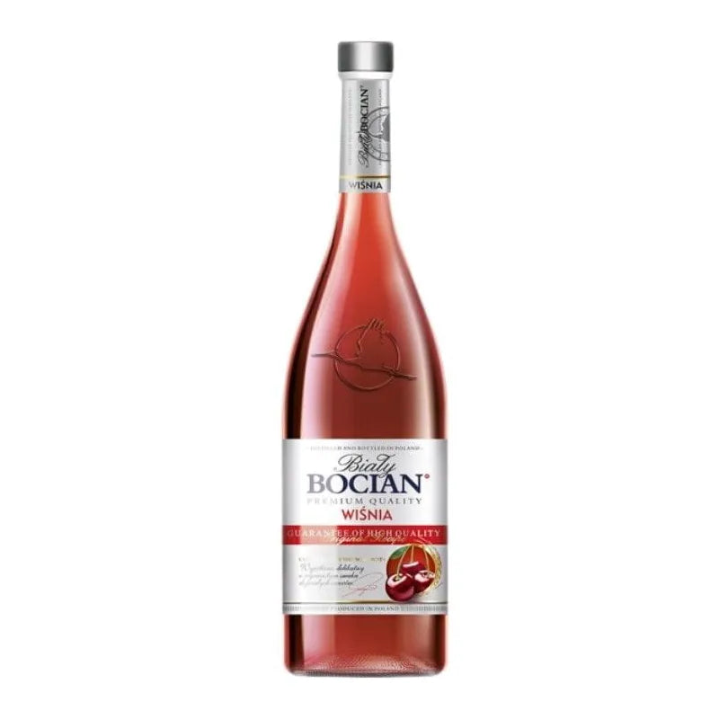 WÓDKA SMAKOWA BIAŁY BOCIAN WIŚNIA 28% 0,5L