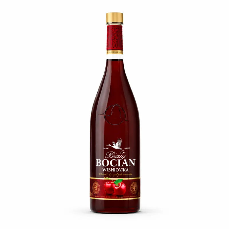 WÓDKA SMAKOWA BIAŁY BOCIAN WIŚNIÓWKA 25% 0,5L