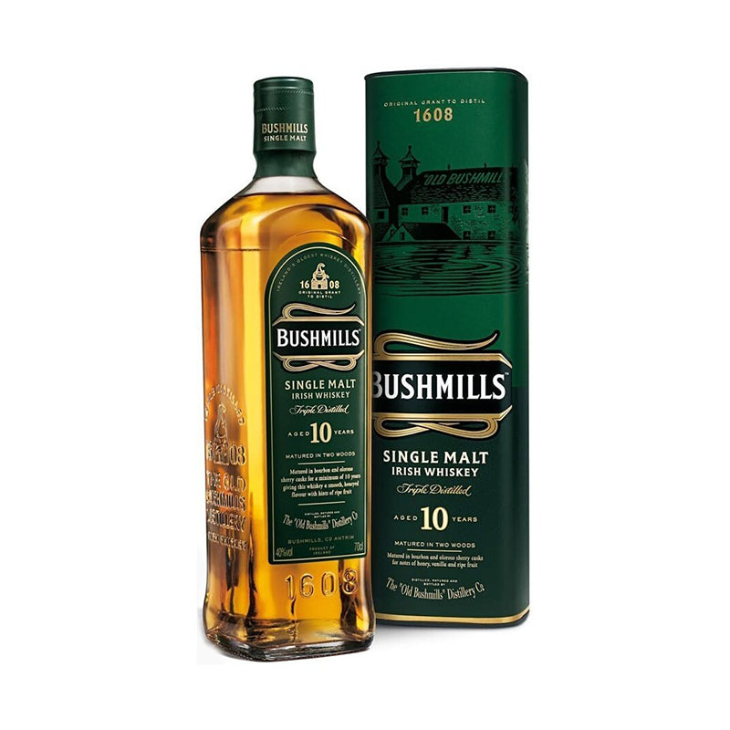 WHISKY IRLANDZKA BUSHMILLS MALT 10YO 40% 0,7L KARTONIK (STARSZA WERSJA)