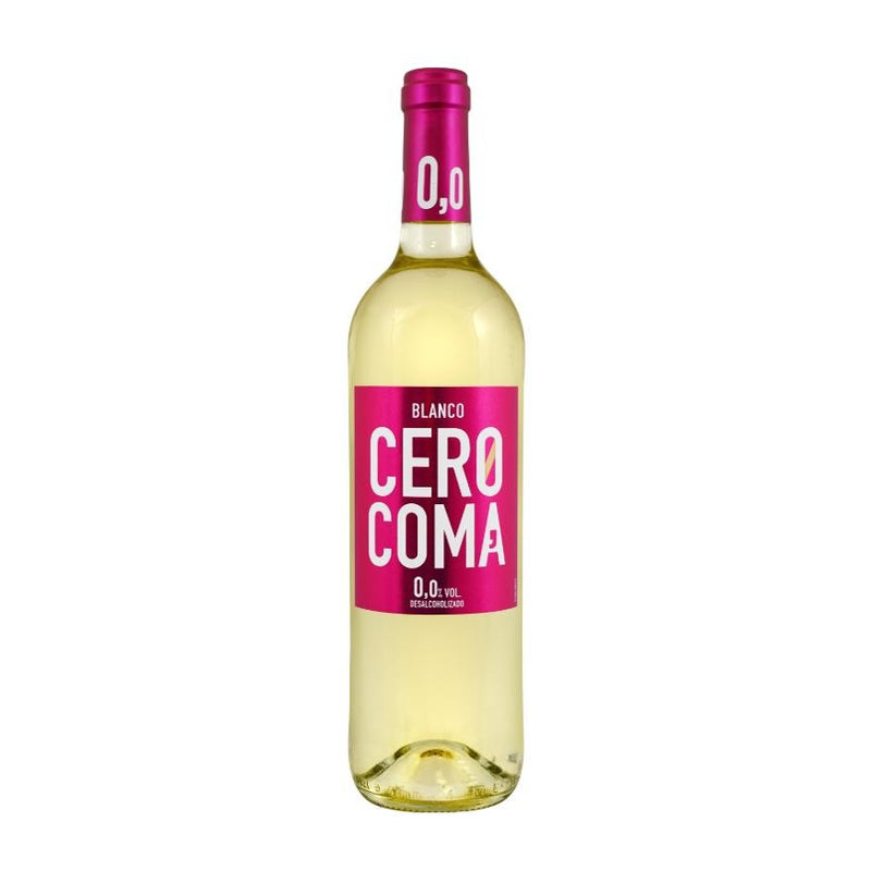 WINO BEZALKOHOLOWE HISZPAŃSKIE CERO COMA BLANCO BIAŁE 0% 0,75L