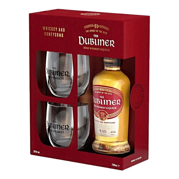 LIKIER DUBLINER IRISH LIQUER 30% 0,7L W KARTONIKU + 2 SZKLANKI