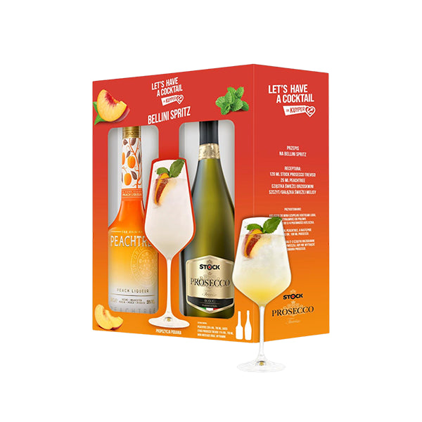 BELLINI SPRITZ COCKTAIL SET (LIKIER PEACHTREE 0,7L + PROSECCO TREVISO 0,75L)