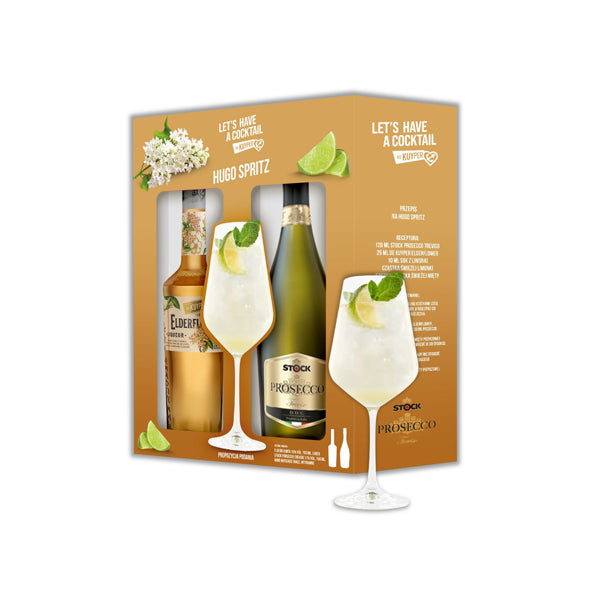 HUGO SPRITZ COCKTAIL SET (LIKIER DE KUYPER ELDERFLOWER 0,7L + PROSECCO TREVISO 0,75)