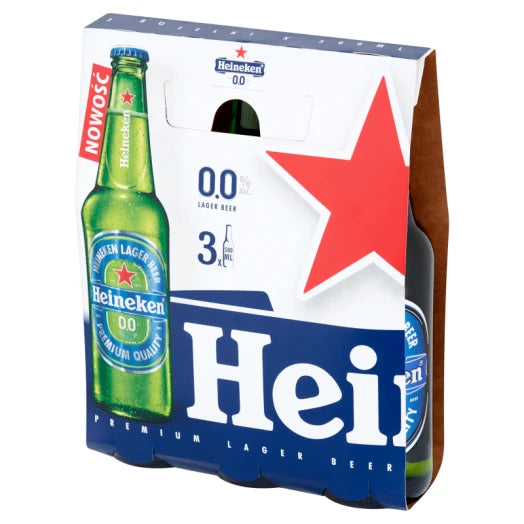PIWO BEZALKOHOLOWE HEINEKEN 0% 0,5L TRZYPAK