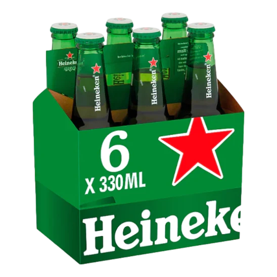 PIWO HEINEKEN 5% 0,33L 6-PAK SZEŚCIOPAK