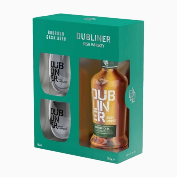 WHISKY DUBLINER IRISH WHISKEY 40% 0,7L W KARTONIKU + 2 SZKLANKI