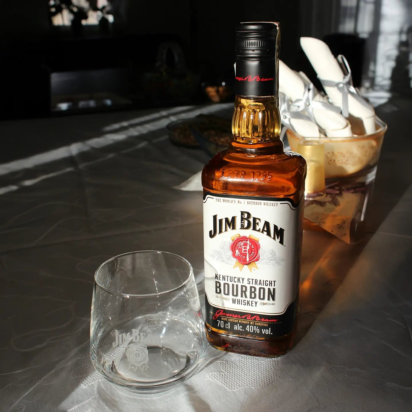 PAKIET 6 X JIM BEAM 40% 0,7L + TORBA PLAŻOWA JIM BEAM GRATIS